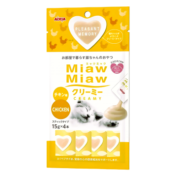 Aixia Miaw Miaw Creamy Chicken 15g x 4's (6 packs)